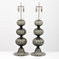Pair of Murano Lamps, Manner of Barovier & Toso - Sold for $2,125 on 05-15-2021 (Lot 175).jpg